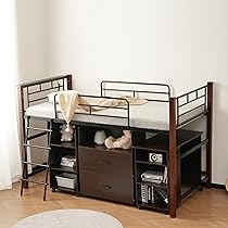 Amazon.co.jp: システムベッド ロータイプ デスク付き 大人 6歳以上